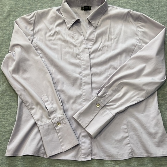 Ladhyette 148 Light Purple Button-Up Blouse size 10 - Picture 4 of 7